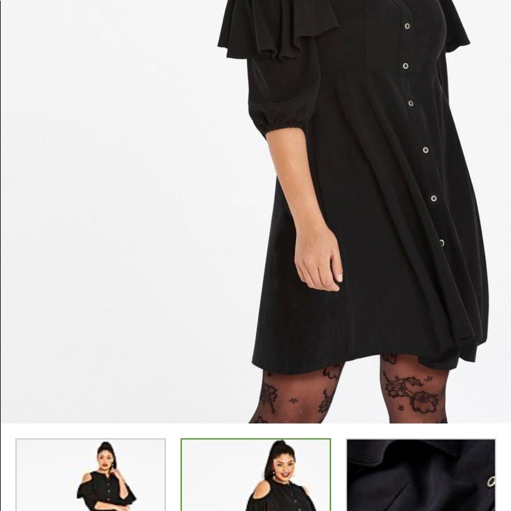 Simply Be cold shoulder dress